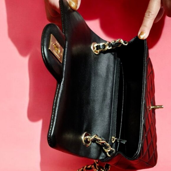 Chanel Coco Charms Mini Rectangular Flap Bag – Black Quilted Lambskin, Gold Hard - Picture 9 of 14